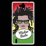 Coque Huawei Ascend G740 Mister Rasta Blanc