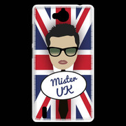 Coque Huawei Ascend G740 Mister UK Brun