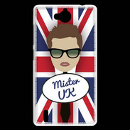 Coque Huawei Ascend G740 Mister UK Chatain