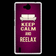 Coque Huawei Ascend G740 Keep Calm and Reelax Rose