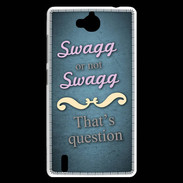 Coque Huawei Ascend G740 Swag or Not bleu ZG