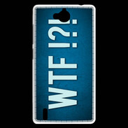 Coque Huawei Ascend G740 WTF bleu ZG