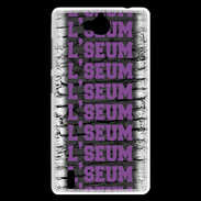 Coque Huawei Ascend G740 L'seum violet