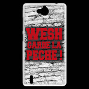 Coque Huawei Ascend G740 Wesh garde la pèche Rouge