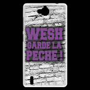 Coque Huawei Ascend G740 Wesh garde la pèche Violet