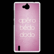 Coque Huawei Ascend G740 Apéro bédo dodo Rose ZG