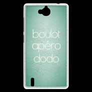 Coque Huawei Ascend G740 Boulot Apéro Dodo Vert ZG