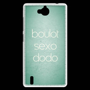 Coque Huawei Ascend G740 Boulot Sexo Dodo Vert ZG