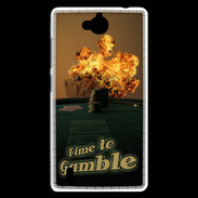 Coque Huawei Ascend G740 Poker flamme