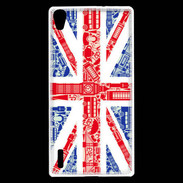 Coque Huawei Ascend P7 Angleterre sur Drapeau 1