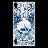 Coque Huawei Ascend P7 Tête de mort Lucky One 13