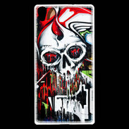 Coque Huawei Ascend P7 Tête de mort Graffiti couleur