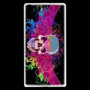 Coque Huawei Ascend P7 Tête de mort design et colorée