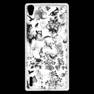 Coque Huawei Ascend P7 Design Fleur Tribal