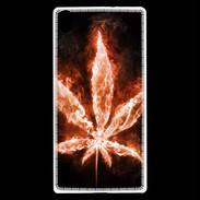 Coque Huawei Ascend P7 Cannabis en feu