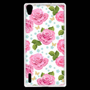 Coque Huawei Ascend P7 Vintage Rose 3