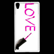 Coque Huawei Ascend P7 Love avec vernis à ongle