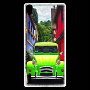 Coque Huawei Ascend P7 2cv verte de collection