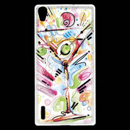 Coque Huawei Ascend P7 cocktail en dessin