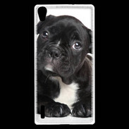 Coque Huawei Ascend P7 Bulldog français 2