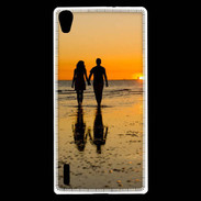 Coque Huawei Ascend P7 Balade romantique sur la plage 5