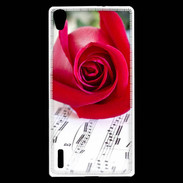 Coque Huawei Ascend P7 La musique en rose