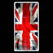 Coque Huawei Ascend P7 Drapeau anglais grunge