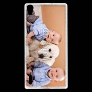 Coque Huawei Ascend P7 Jumeau avec chien