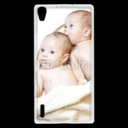 Coque Huawei Ascend P7 Jumeaux bébés