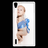 Coque Huawei Ascend P7 Bébé ruban bleu