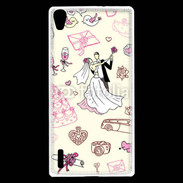 Coque Huawei Ascend P7 Thème mariage 1