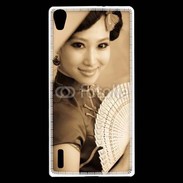 Coque Huawei Ascend P7 Femme japonaise glamour 1