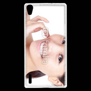 Coque Huawei Ascend P7 Femme asiatique glamour et souriante