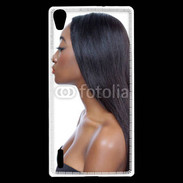 Coque Huawei Ascend P7 Femme metisse noire 2