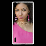 Coque Huawei Ascend P7 Femme métisse 3
