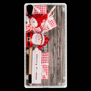 Coque Huawei Ascend P7 Décoration de Noël