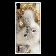 Coque Huawei Ascend P7 Chat Noël