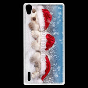 Coque Huawei Ascend P7 3 chatons Noël