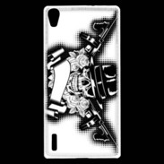 Coque Huawei Ascend P7 Tête de mort Gangster