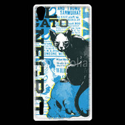 Coque Huawei Ascend P7 Tête de Mort Chat noir