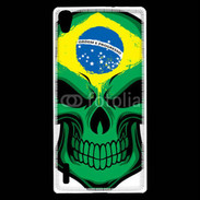 Coque Huawei Ascend P7 Brésil Tête de Mort