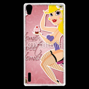 Coque Huawei Ascend P7 Dessin femme sexy style Betty Boop