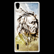 Coque Huawei Ascend P7 Indiens d’Amérique en dessin 27