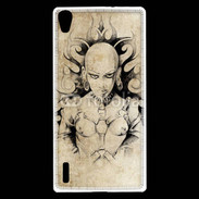 Coque Huawei Ascend P7 Guerrière en dessin 12