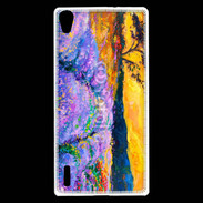 Coque Huawei Ascend P7 Champs de lavande