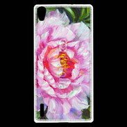 Coque Huawei Ascend P7 Fleur en peinture