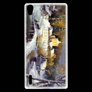 Coque Huawei Ascend P7 Peinture village rural