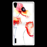 Coque Huawei Ascend P7 Peinture de Coquelicots 25