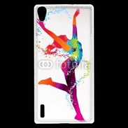 Coque Huawei Ascend P7 Danseuse en couleur