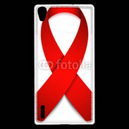 Coque Huawei Ascend P7 Ruban contre le sida